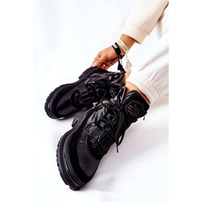 PS1 Cizme de zăpadă de damă pe fermoar negru Marcia 1