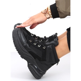 Tenisi înalți Diana Black negru 1