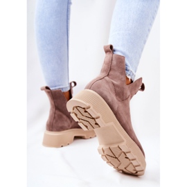 Lewski Shoes Cizme Suede Workery Lewski 3104 / P Cappucino bej 1