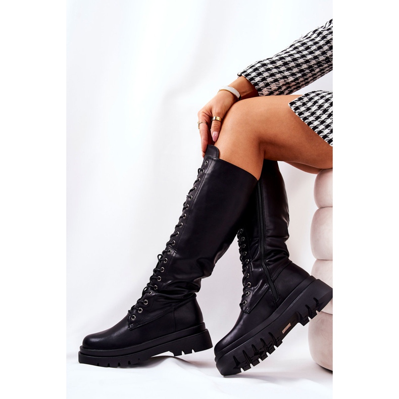 PG2 Cizme Kannies negre înalte și calde negru 1 PG2 Cizme Kannies negre înalte și calde negru 1