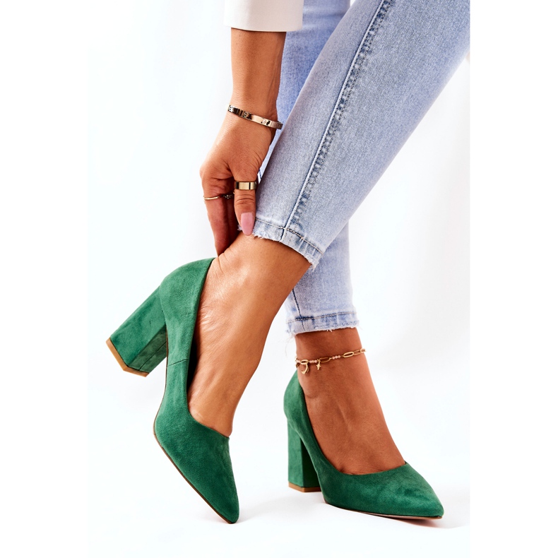 WS1 Pompi Pe Un Stalp De piele intoarsa Verde Florena 2