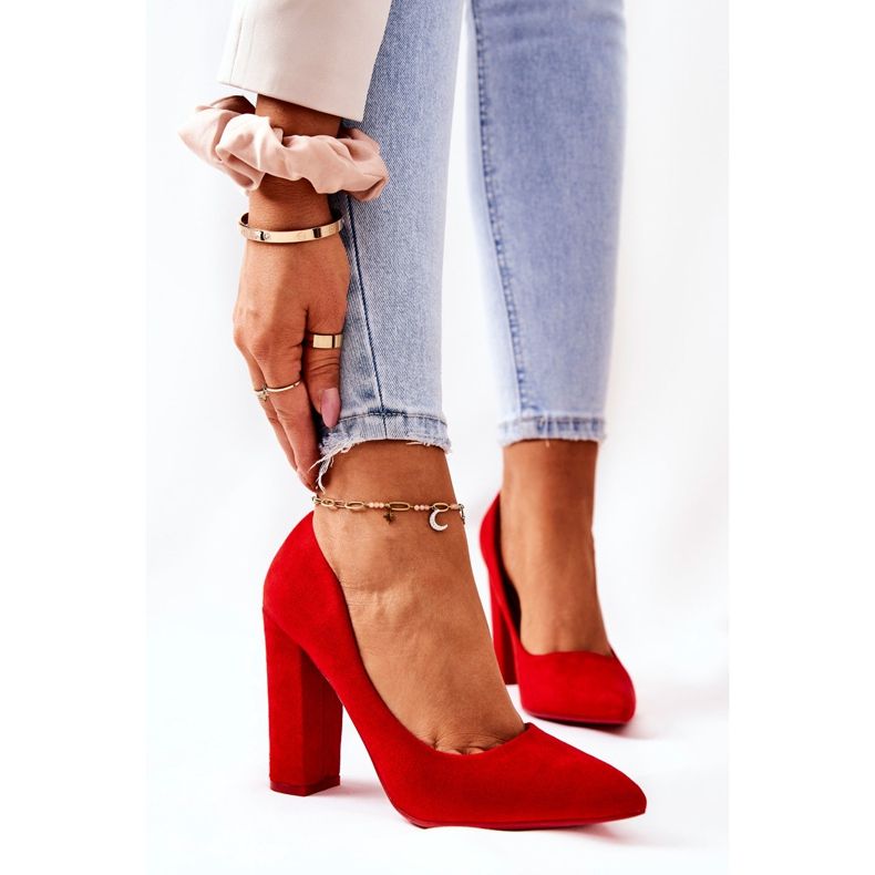 WS1 Pompe din piele intoarsa pe o bara rosu Valoris roșu 1 WS1 Pompe din piele intoarsa pe o bara rosu Valoris roșu 1