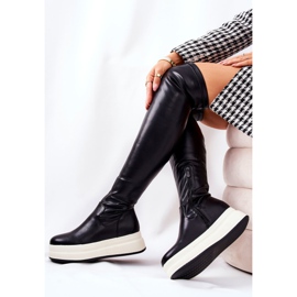 PG2 Cizme înalte pe platforma Nellie neagră negru 2 PG2 Cizme înalte pe platforma Nellie neagră negru 2