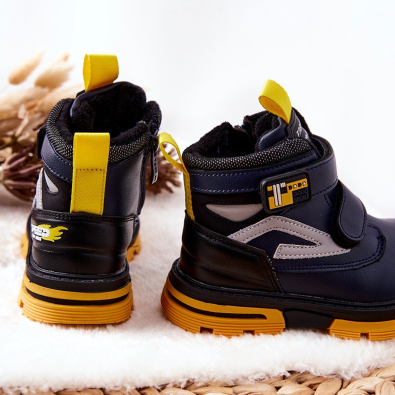 PJ2 Cizme Călduțe Copii Cu Velcro Albastru Marin Fruzio 2 PJ2 Cizme Călduțe Copii Cu Velcro Albastru Marin Fruzio 2