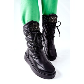 S.Barski Cizme de zăpadă negre calde pentru femei Chardonnay negru 3 S.Barski Cizme de zăpadă negre calde pentru femei Chardonnay negru 3