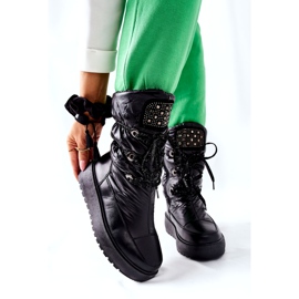 S.Barski Cizme de zăpadă negre calde pentru femei Chardonnay negru 6 S.Barski Cizme de zăpadă negre calde pentru femei Chardonnay negru 6