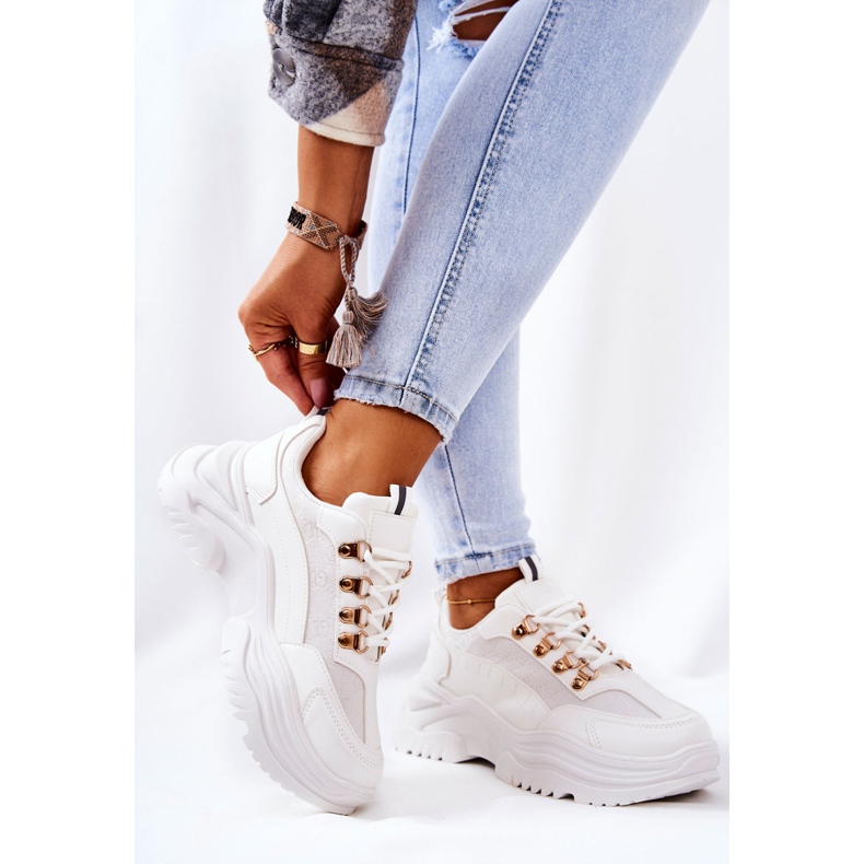 PM1 Pantofi Sport Pe Platforma Albă Flynn 2