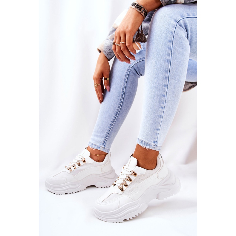 PM1 Pantofi Sport Pe Platforma Albă Flynn 1