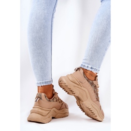 PM1 Pantofi Sport Pe Platforma Flynn Bej 1