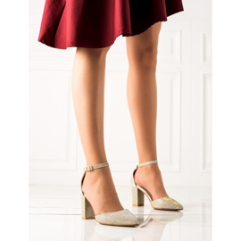 Seastar Pompe Aurii Cu Sclipici bej 2