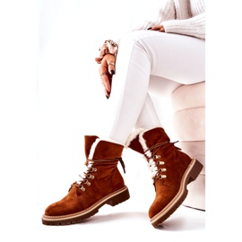 Cizme calde Camel Nelby maro 4