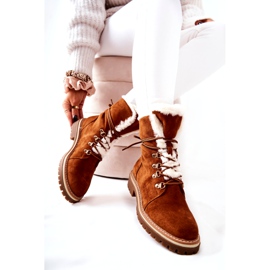 Cizme calde Camel Nelby maro 3