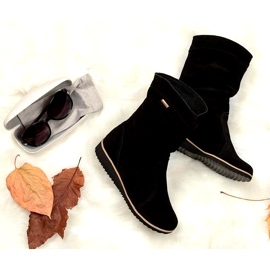 Olivier Cizme din piele Emi Black negru 1