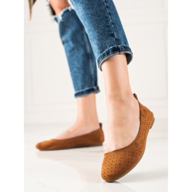 TRENDI Balerini confortabili ajurat maro 1 TRENDI Balerini confortabili ajurat maro 1