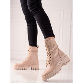 Diamantique Trappers clasici cu dantelă bej 1 Diamantique Trappers clasici cu dantelă bej 1