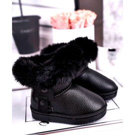 Apawwa Cizme calde de zăpadă pentru copii cu blană gri Marella 1