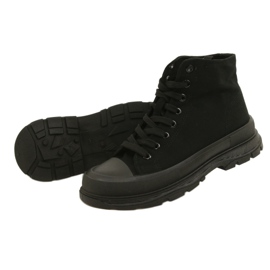 News Pantofi negri înalți pe platformă 21SP02-1050 negru 5
