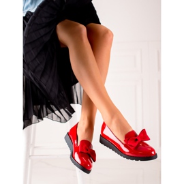 La.Fi Pantofi lacuiti cu fundita roșu 1