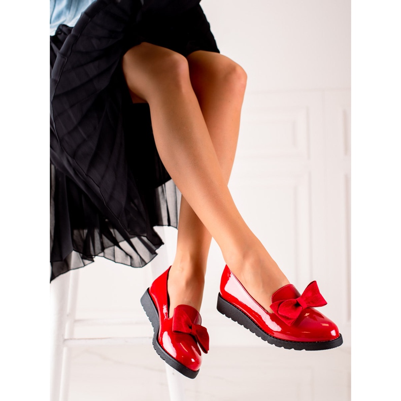 La.Fi Pantofi lacuiti cu fundita roșu 1