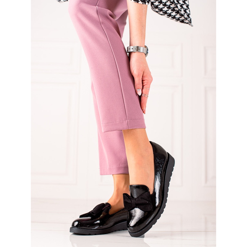 La.Fi Pantofi lacuiti cu fundita negru 2