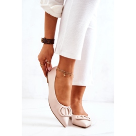 PS1 Balerina din piele în Spitz J. Beżowe Rachelle bej 2