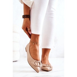 PS1 Balerina din Piele In Spitz Bej Rachelle 2