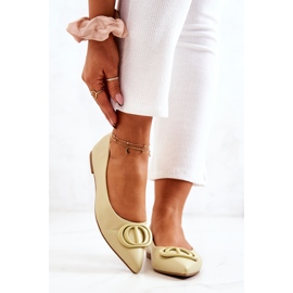 PS1 Balerini din piele în Spitz verde strălucitor al lui Rachelle galben 2