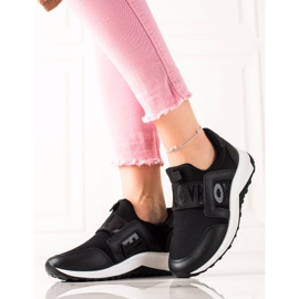 TRENDI Love pantofii slip-on negru 1