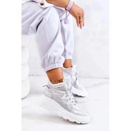 Pantofi izolați Sport Silver Joenne argint 1