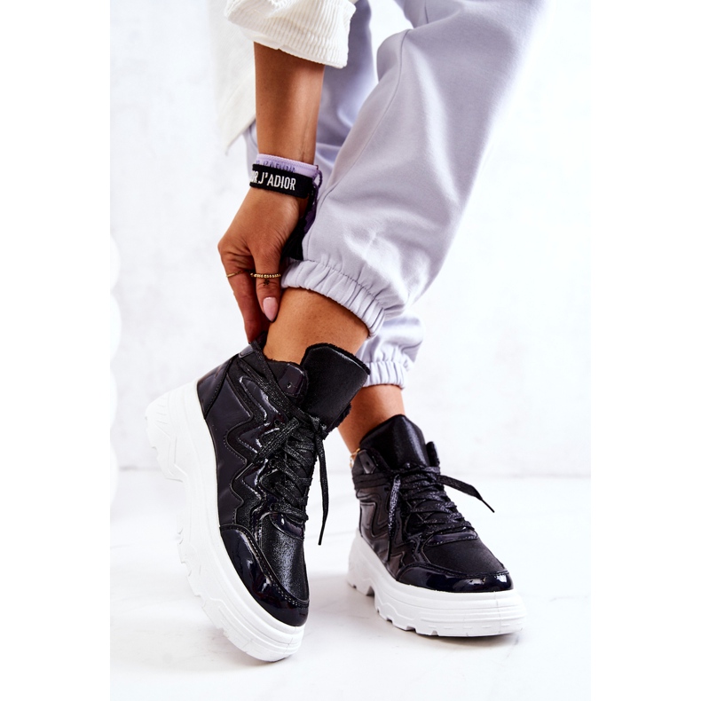 PS1 Pantofi sport izolați Joenne negri negru 2