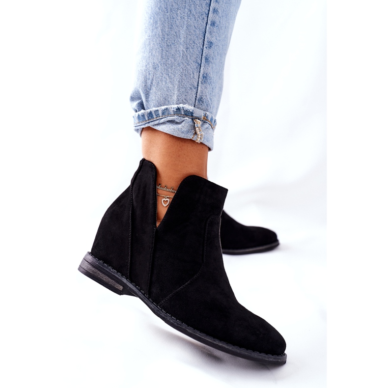 Cizme de damă On Wedge S.Barski Joiva Black negru 3
