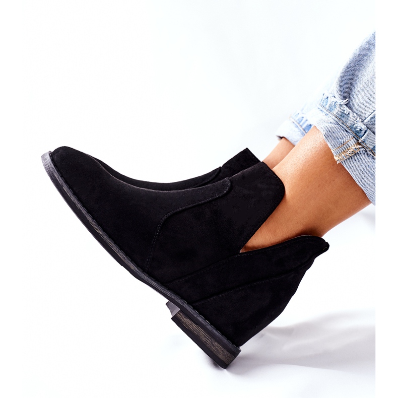 Cizme de damă On Wedge S.Barski Joiva Black negru 1