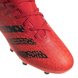 Ghete de fotbal Adidas Predator Freak.3 Fg Jr FY6282 portocale si rosii 3