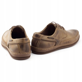 Polbut Pantofi bărbați din piele J44PŁ maro 4