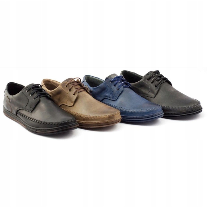 Polbut Pantofi bărbați din piele J44PŁ maro 5