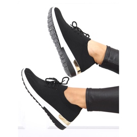 Welo Pantofi sport cu șosete negre negru 1 Welo Pantofi sport cu șosete negre negru 1