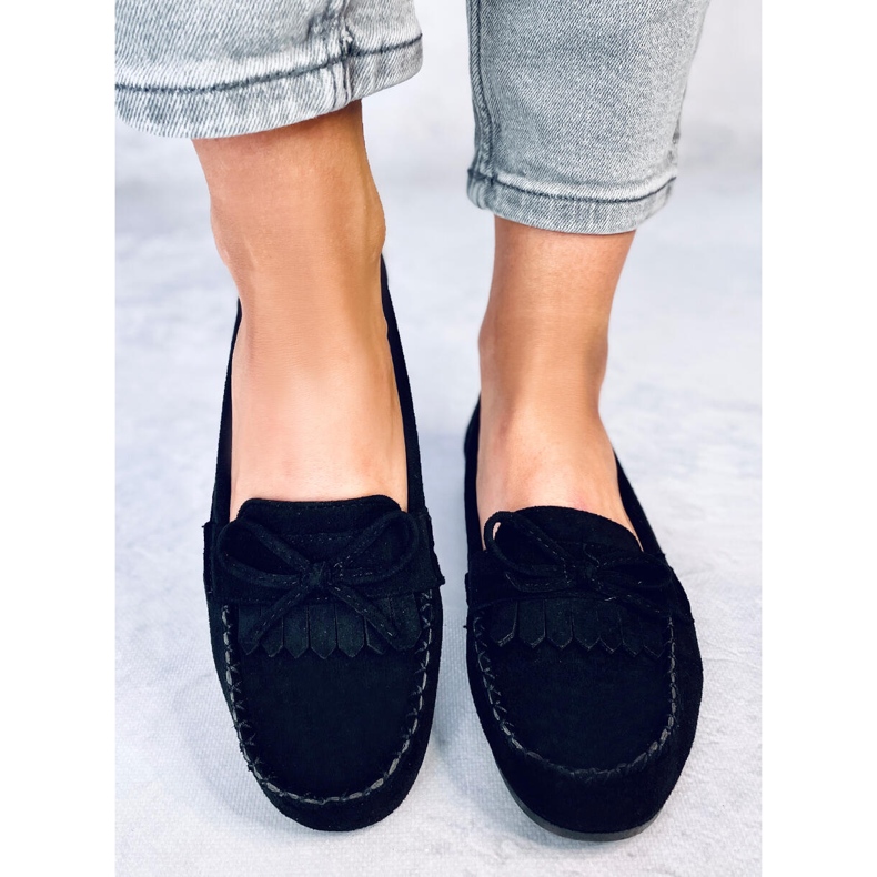 Mocasini Quest Black pentru dama negru 1