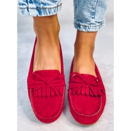 Mocasini Quest Red pentru dama roșu 1