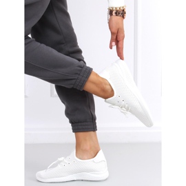 Utto White sosete pantofi sport alb 2