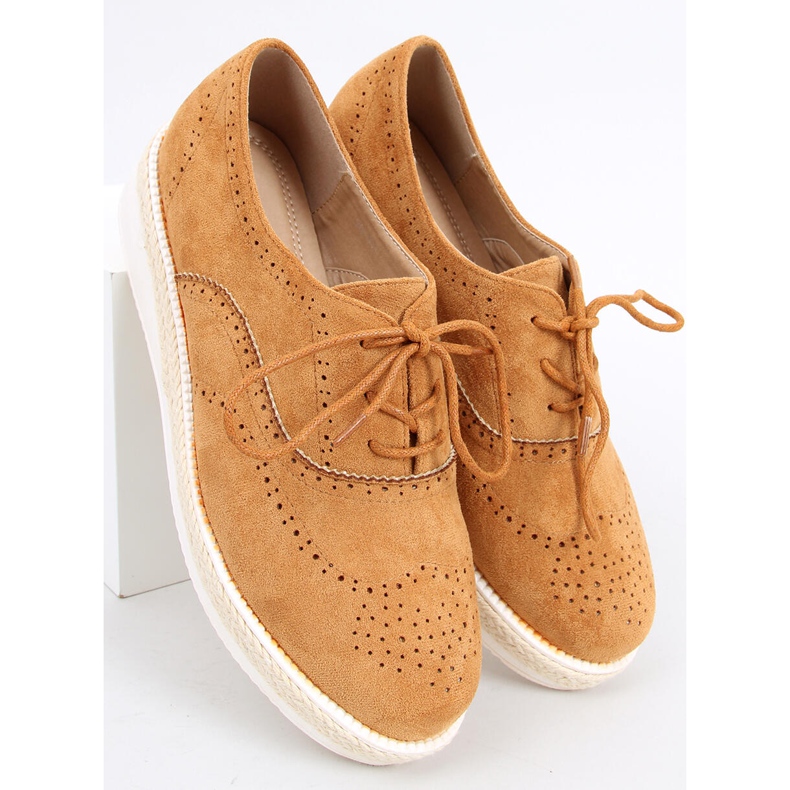 Pantofi dama espadrile Apia Camel maro 1