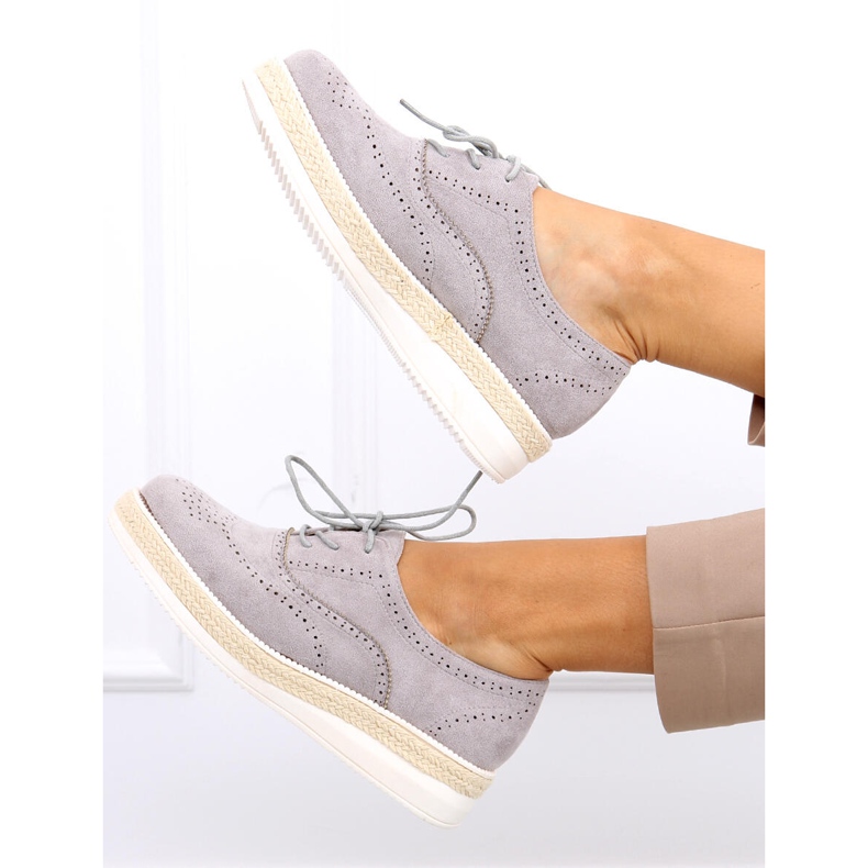 Pantofi dama espadrile Apia Grey gri 2