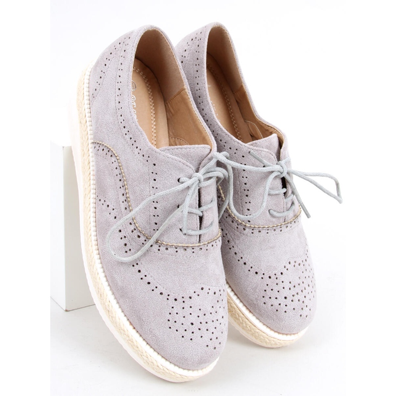 Pantofi dama espadrile Apia Grey gri 1