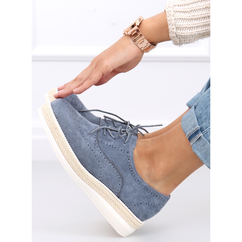 Pantofi espadrile dama Apia Blue albastru 2