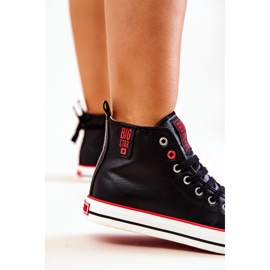 Pantofi înalți din piele Big Star JJ274131 Negri negru 2