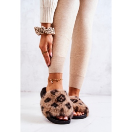 PM1 Papuci Cu Blana, Cauciuc Leopard Maro Noelle bej 2 PM1 Papuci Cu Blana, Cauciuc Leopard Maro Noelle bej 2