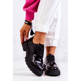 PL5 Pantofi lacuiti cu siret La.Fi Negru Joselin 2
