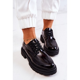 PL5 Pantofi lacuiti cu siret La.Fi Negru Joselin 8