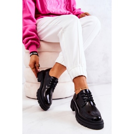 PL5 Pantofi lacuiti cu siret La.Fi Negru Joselin 5