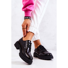 PL5 Pantofi lacuiti cu siret La.Fi Negru Joselin 3