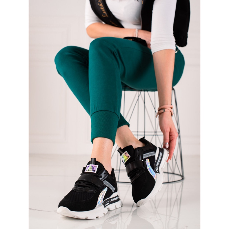 TRENDI Pantofi Sport Cu Velcro negru 1 TRENDI Pantofi Sport Cu Velcro negru 1